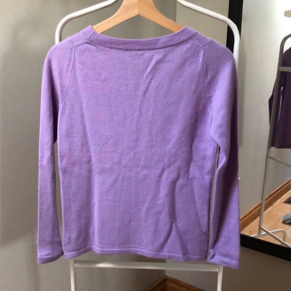 Talbots Purple Women's Sweater - Picture 3 of 8